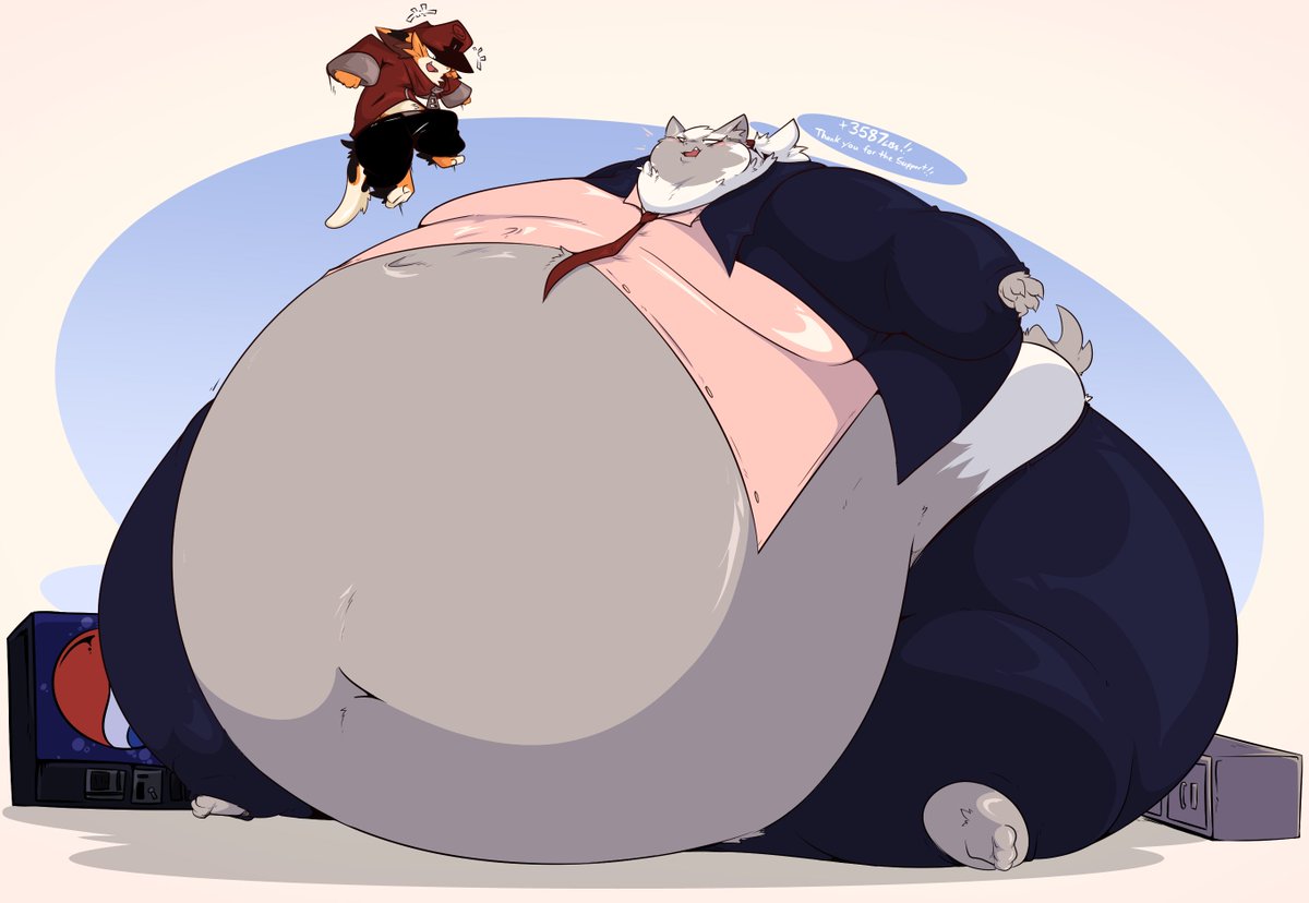 RakugaKite's tweet photo. The finale! 
Brunch has gotten so large its hard to move! 
Thank you for all the support, he's gotten so fat! https://t.co/F0s5AwY4lX