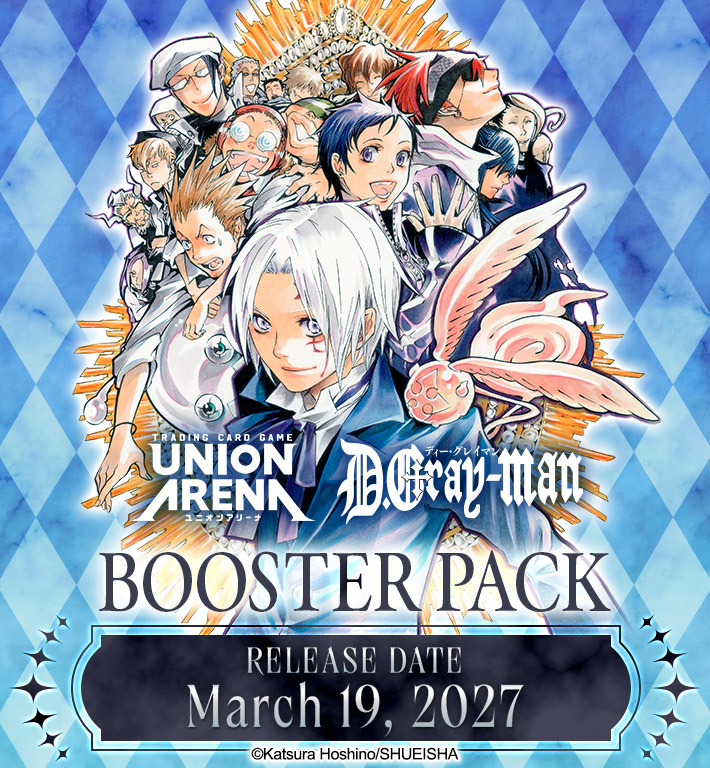 UA_EN_TCG's tweet photo. [Info]
The following product page has been added! 📣
-D.Gray-man [UE28BT] Booster Pack
Check it out for the latest info! 👀👇
https://t.co/MB41Qx9xD7

#UNIONARENA_EN
#DGrayman https://t.co/qb06ItOMuy