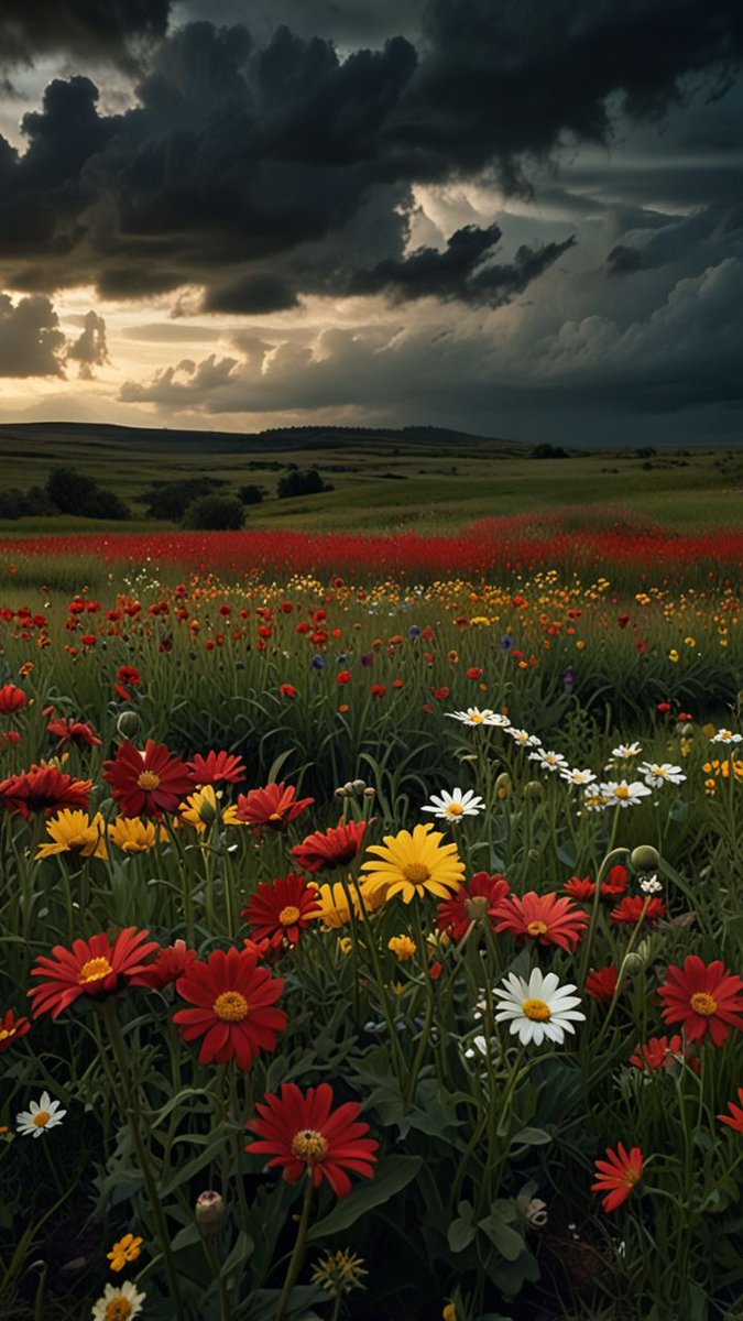 Natureclasic56's tweet photo. "Even the Darkest Clouds Can't Dim Nature's Beauty ๐บโจ"
"Would you stop for a moment to admire this view? ๐ผโ๏ธ"
#FlowerField #PeacefulMoments #NatureLovers #ExploreNature https://t.co/onJgVVP8Z7