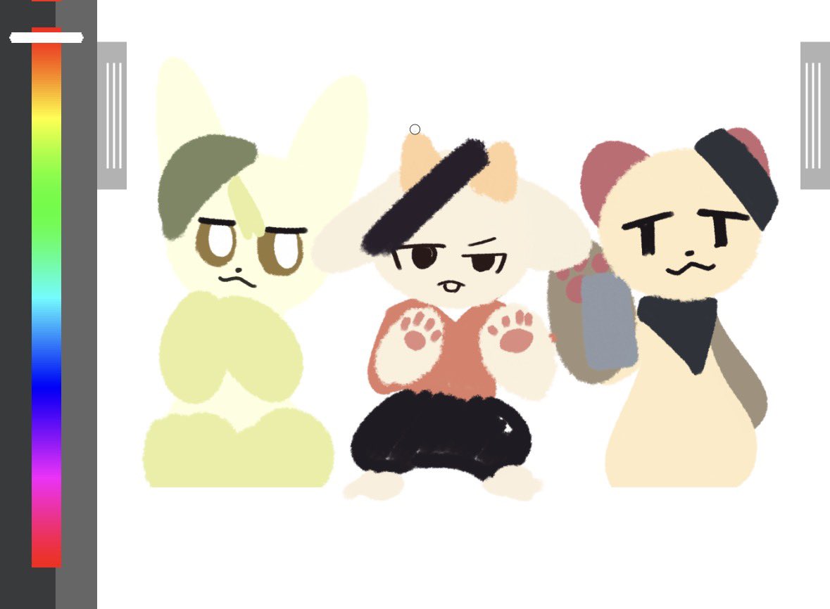 necsan0401's tweet photo. 雑ラクガキ ラフ描いたら
メーヴルくんがどすこいポーズなって
流石にわろてる(ｵｲｺﾗ) https://t.co/F84A8pjhjj