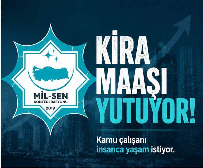 mucahit2929's tweet photo. Merkez Bankası'nın yayımladığı kira verileri, kamu çalışanlarının yaşadığı barınma krizini açıkça ortaya koyuyor.

Merkez Bankası verilerine göre Türkiye'de yeni kiralar 20 bin TL'nin üzerine çıkarken, büyükşehirlerde 35-40 bin TL seviyelerine ulaşan kiralar artık hayatın gerçeği haline geldi.

Bu tablo karşısında en düşük maaşla görev yapan bir kamu çalışanı;
🔹 Büyükşehirlerde maaşının yaklaşık yarısını,
🔹 Diğer birçok ilde ise üçte birine yakınını kiraya ayırmak zorunda kalıyor.

Peki geriye kalan gelirle;

• 3 çocuğun eğitimi,
• Gıda, ulaşım ve faturalar,
• Sağlıklı ve insanca bir yaşam nasıl sağlanacak?

Barınma temel bir haktır. Kamu çalışanı lüks değil, insanca yaşayabileceği bir ücret talep ediyor.
#MilSen
#KamuÇalışanı #KiraKrizi #GeçimMücadelesi #AdilÜcret #SosyalDevlet 
@isikhanvedat @memetsimsek