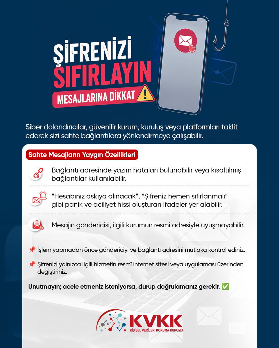 KVKKurumu's tweet photo. Acele etmeniz isteniyorsa, durup doğrulamanız gerekir. ✅ https://t.co/trkVzQzs9I