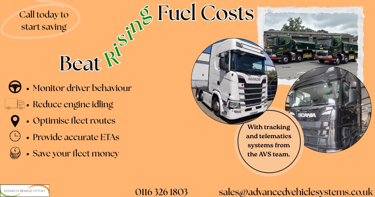 AdvanceVehicles's tweet photo. Rising fuel costs produce lots of disadvantages behind the scenes, which is where AVS are waiting patiently to give your fleet a hand.
#fleettracking #fleettelematics #fleetmanagement #ukfleets #fleetfuel #fleetmanager #midlandsfleets https://t.co/JKs9UFX84e