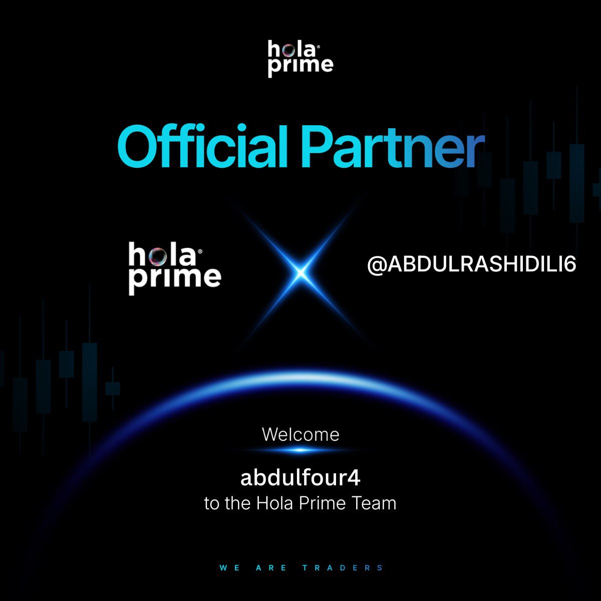 ABDULRASHIDILI6's tweet photo. I'm excited to officially announce my partnership with @HolaPrimeGlobal .🚀

This is just the beginning,
I look forward to brings more value, opportunities, and insights to the trading community.

Thank you to @HolaPrimeGlobal for the trust. Let make great things happen together. https://t.co/yK8Ps1wSee