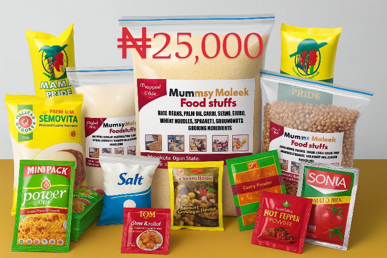 mumsymaleek's tweet photo. 🌟 Happy Friday! Your weekend deserves a well-stocked kitchen.
Whether you're feeding yourself, your family, or preparing for guests, MMFOODS has you covered with quality foodstuff at affordable prices.
🌾 Rice
🛍️ 5kg – ₦8,000
🛍️ 10kg – ₦16,000
🛍️ 50kg – ₦60,000
🎁 Combo Packs
✔ Street Feed – ₦10,000
✔ Small – ₦20,000
✔ Students – ₦25,000
✔ Midi – ₦40,000
📍 Abeokuta, Ogun State
🚚 Delivery Nationwide
Order today and let MMFOODS take care of your food needs!
#FoodStuffPackage #Rice #Foodstuff