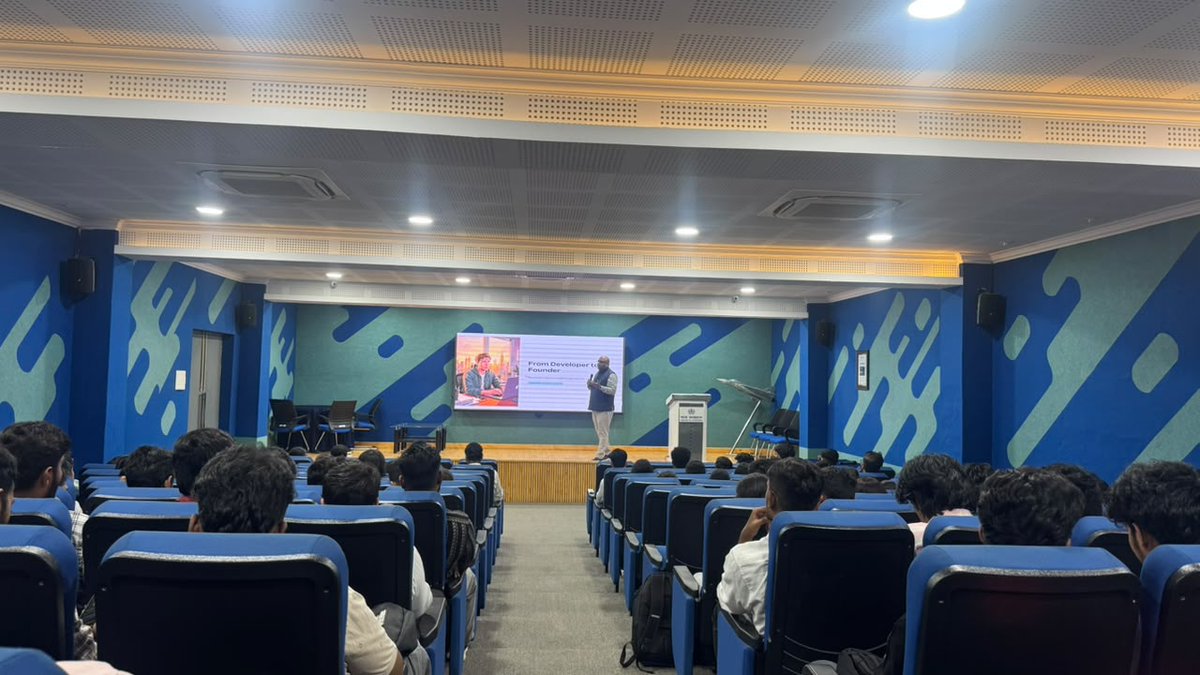 NHCEOfficial's tweet photo. The Department of MCA, in association with IIC, hosted a mentoring session on "From Developer to Founder: Building the Mindset and the Right Team" by Dr. Mukul Manohar S, empowering students with entrepreneurial and leadership insights.

#NHCE #Innovation #Entrepreneurship #IIC https://t.co/F5OyeRBOEf