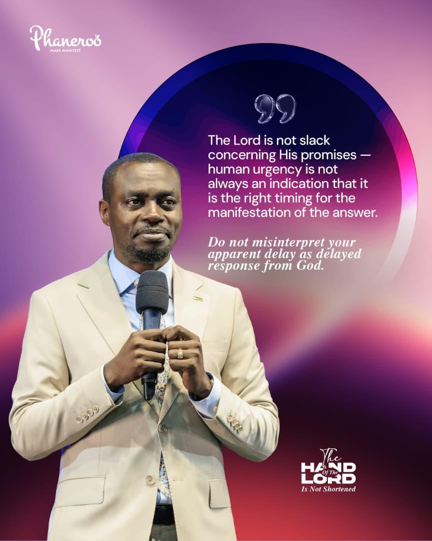 IsaacMukula4's tweet photo. Do not misinterpret your apparent delay as delayed response from God.

https://t.co/vNGNzuaZ0m

#Phaneroo https://t.co/X3ncO9zLYl