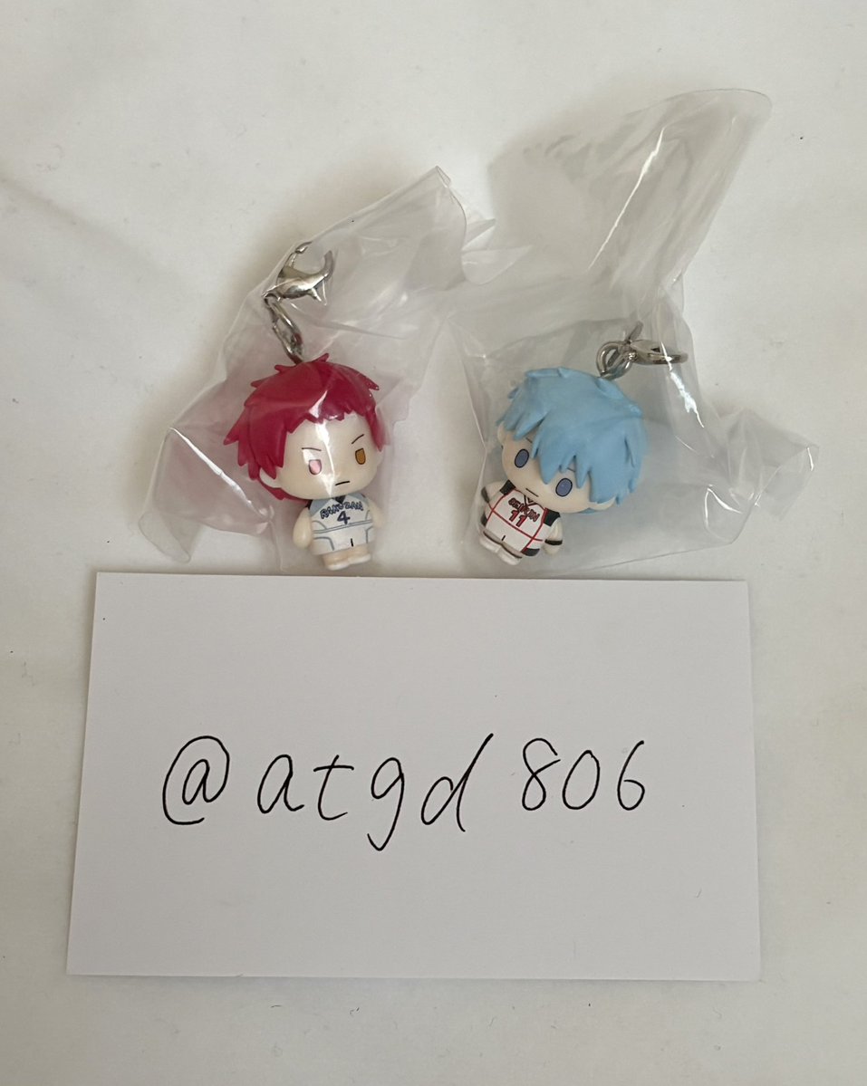 atgd806's tweet photo. @a___echan はじめまして、こんにちは。検索より失礼します。
当方、赤司,黒子所持しております。黄瀬2との2:2の交換は可能でしょうか？ご検討よろしくお願いいたします。🌷🌱 https://t.co/GnhHA8s8oE