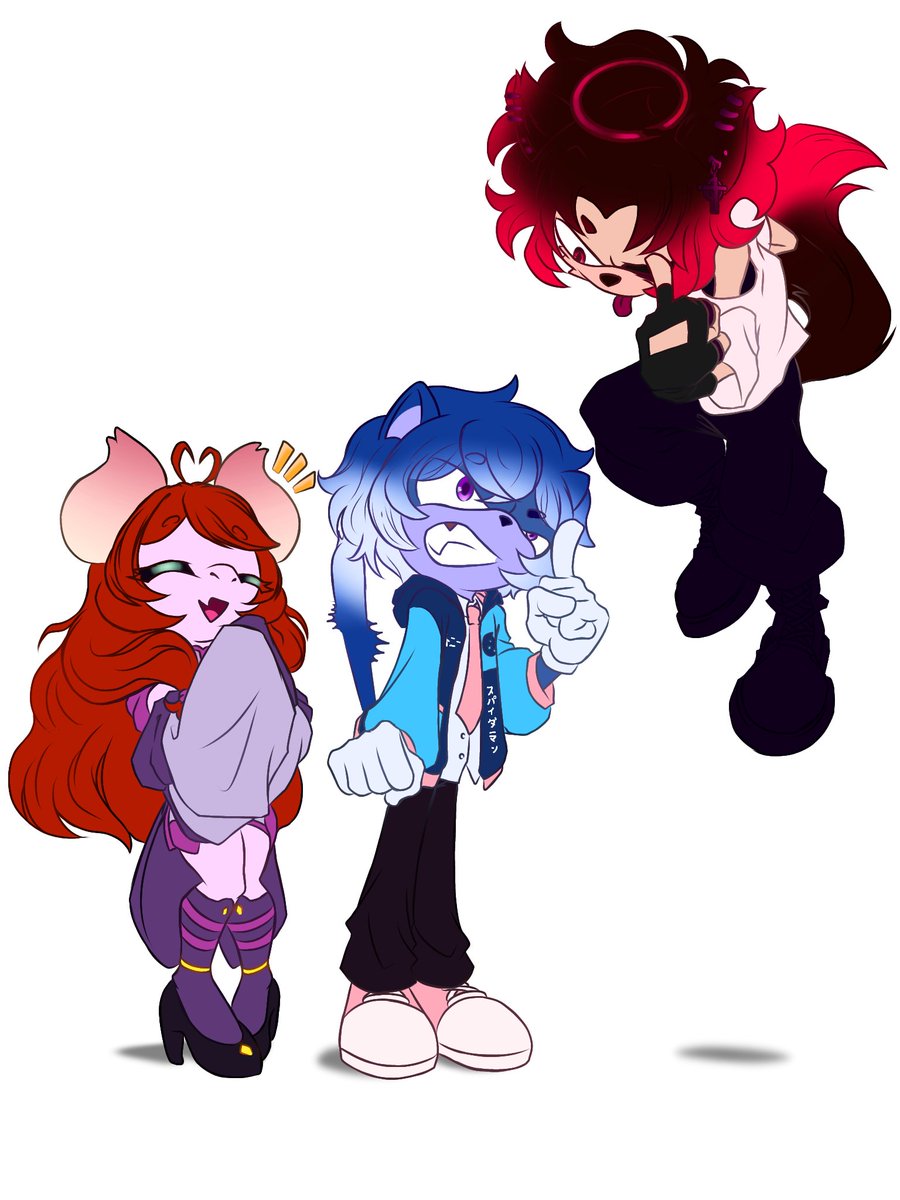 DrakoFallenvt's tweet photo. 3 Freaks al estilo de sonic 😝
@sharelylumielle @Oli_yei 

#sonicartist #Art https://t.co/IazvvqMUft