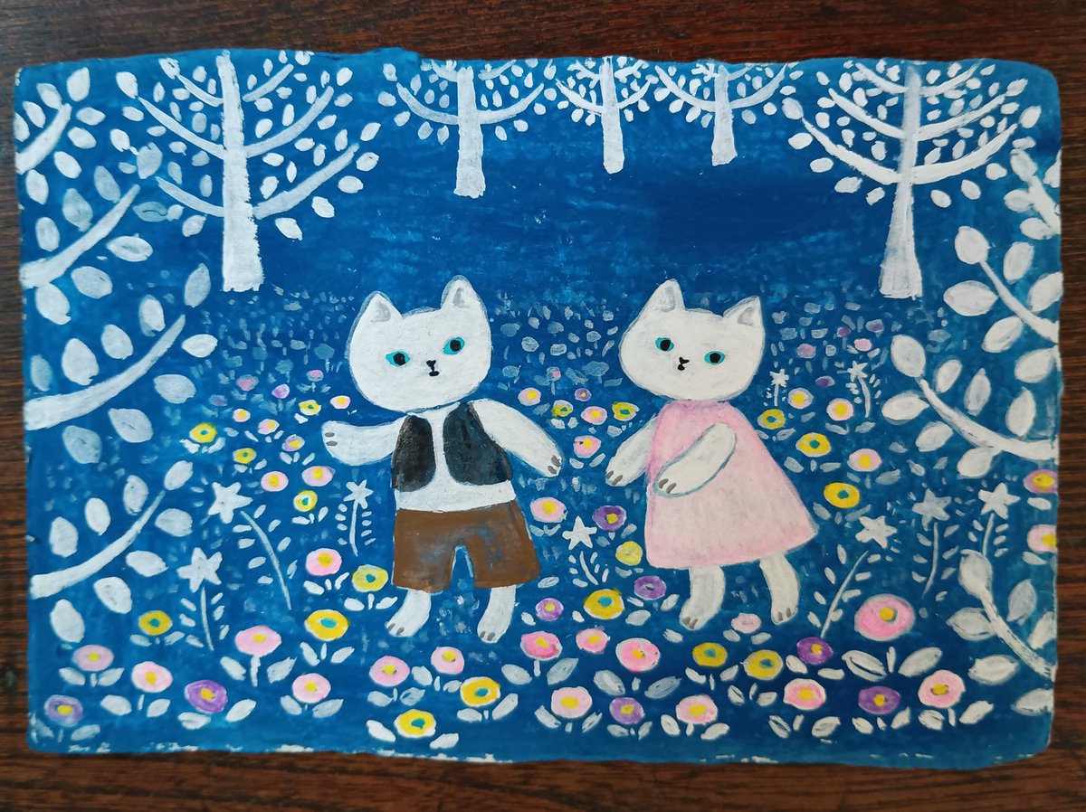 yaguruma23's tweet photo. 『真夏の夜のネコ4』後半戦が今日から始まりました🐱
私も絵やキーホルダー、指輪等作って参加しています。
企画展『真夏の夜のネコ４』⁡
⁡会場：ワト舎(平屋)⁡ @watosha_yanaka
⁡東京都台東区谷中3-19-2⁡
⁡⁡
⁡後半戦のネコたちにも是非会いに来てください🐱

⁡ #真夏の夜のネコ４
 
⁡⁡ https://t.co/mjYePNkkNW