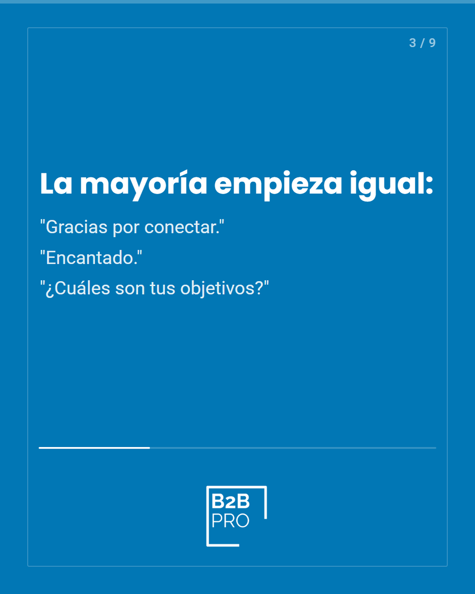 juanjoamengual's tweet photo. Tu primer mensaje en LinkedIn no es una formalidad. Es el primer filtro de confianza.
'Gracias por conectar' = ruido educado.
Se concreto, humano y facil de responder. No vendes en el primer mensaje. Abres una brecha de interes.
#B2Bpro #LinkedIn https://t.co/BEfqcYJSPN https://t.co/2bLo4p6AyK