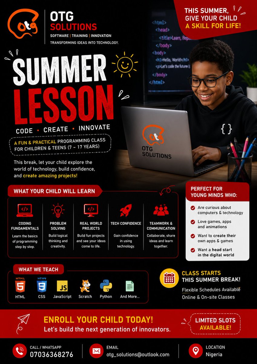 ogbenitee's tweet photo. looking for how to keep your young minds busy this summer? Look no further! https://t.co/CevjC43CDc