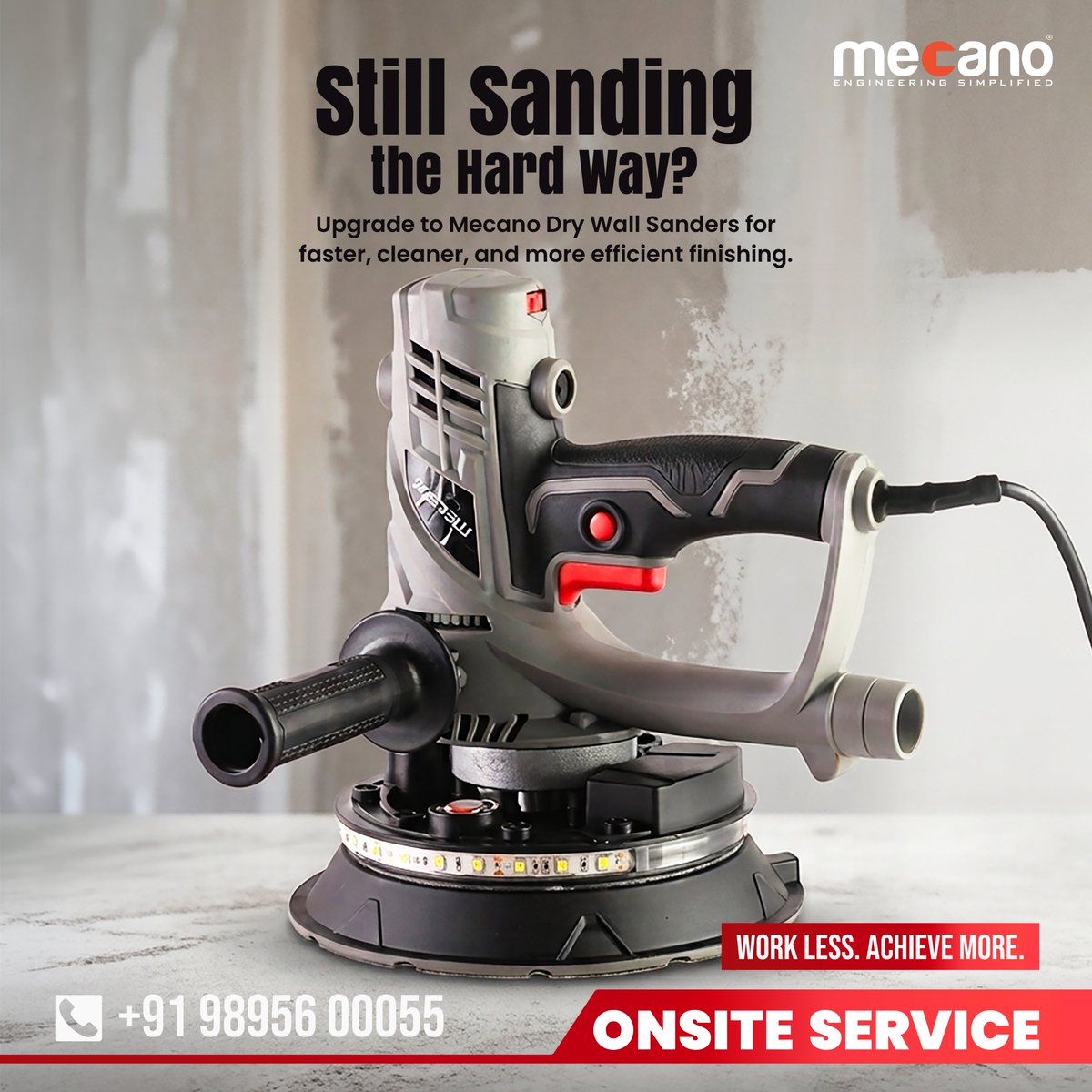 Mecano150's tweet photo. Upgrade to Smarter Drywall Sanding with Mecano

Get a smooth finish with Mecano Dry Wall Sanders. Fast, clean, and easy to use.

📞 Contact: +91 98956 00055
🚚 Onsite Service Available

#Mecano #DrywallSander #PowerTools #WallFinishing #Construction #OnsiteService #WorkSmarter https://t.co/o2mWPfQBsF