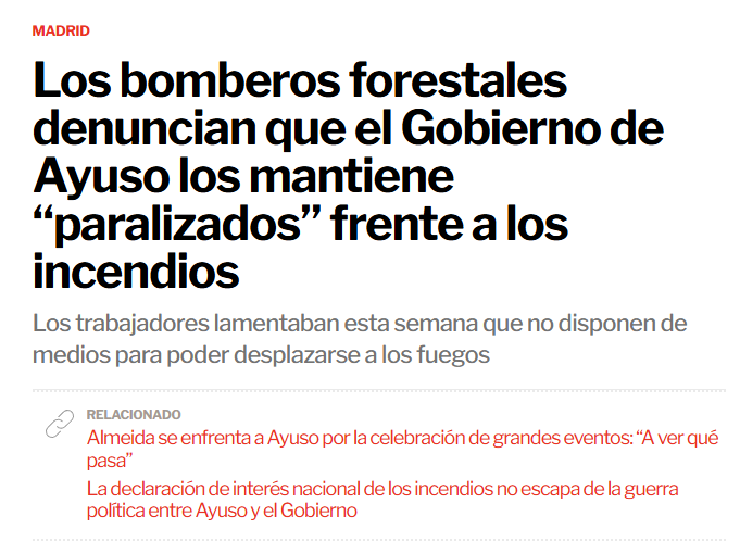 tuitiritran's tweet photo. @IdiazAyuso A lo mejor puedes hablar con tus amigos de @mahou_es para apagar los incendios con cerveza. Ya que para bebérsela no vale al menos puede servir de algo y tienes excusa para darles más publicidad gratis. https://t.co/ycD0WuB9aA