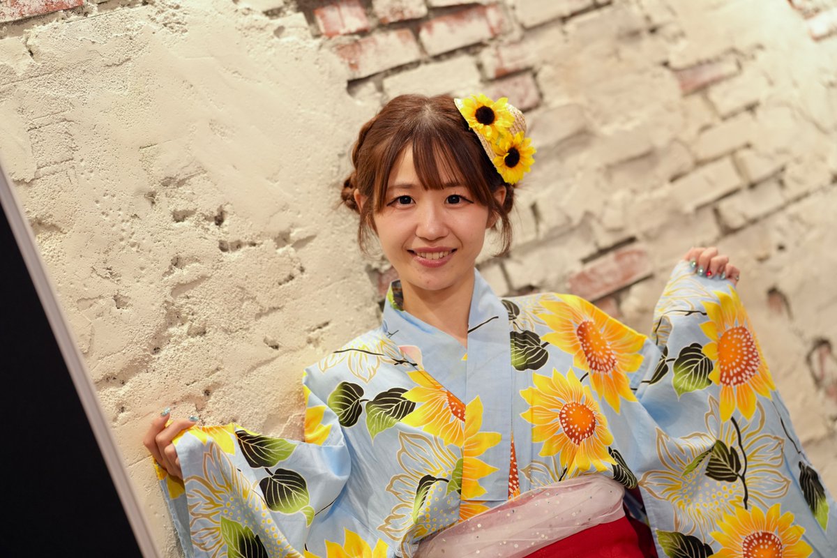 JasoninNGO's tweet photo. 20260719 ふるふるしっぽ？撮影会 の えれ姉ちゃん @ ELEVEN BASE VOL.1

浴衣のえれ姉ちゃん、かわいすぎる🥰

#要英玲羽
#要が必要
#羽ばたけえれちゃん
#ふるふるしっぽ https://t.co/xs5DZm41Ei