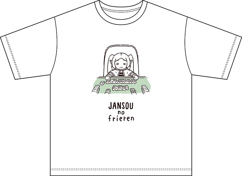 denfaminicogame's tweet photo. 「労働のフリーレン」や「雀荘のフリーレン」がTシャツに。SNSで話題となった『葬送のフリーレン』のぬい撮りモチーフのTシャツが8月22日発売
https://t.co/CPVdAnQQ0b

公式Xで投稿されてきた、ゆるっとした雰囲気のフリーレンがかわいい。価格は3850円で、全国のアニメイト・公式通販で販売 https://t.co/Y2I0zPECyc