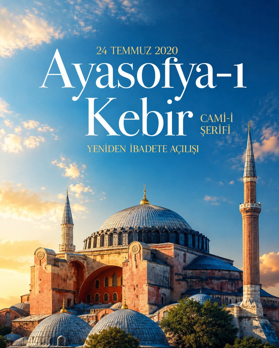 akpartiurfa's tweet photo. Cumhurbaşkanımız Sayın Recep Tayyip Erdoğan’ın güçlü iradesiyle; fethin sembolü, Fatih Sultan Mehmet Han’ın emaneti Ayasofya-i Kebîr Cami-i Şerifi, 86 yıllık hasretin ardından 6 yıl önce yeniden ezanla ve secdelerle buluşarak asli hüviyetine kavuştu. 

Bu günleri bizlere gösteren Rabbimize hamdolsun…

#Ayasofya 
#AyasofyadaFetihRuhu 
@RTErdogan