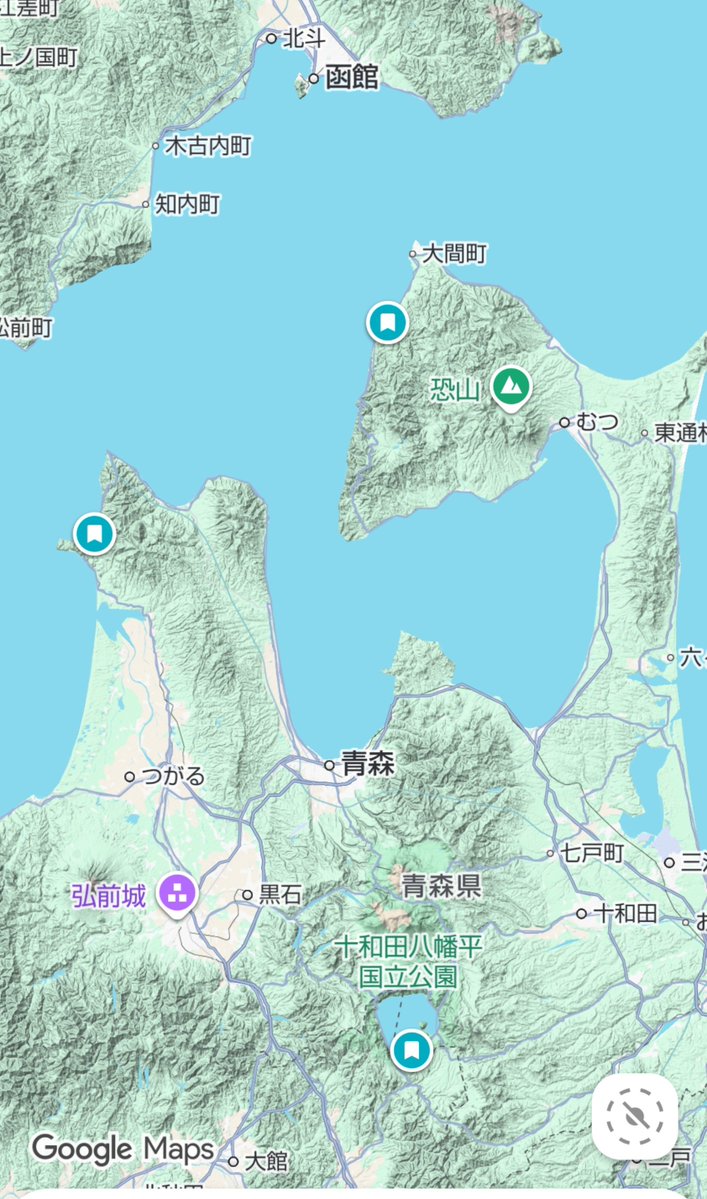 AEUGMSN001001's tweet photo. 海峡ラインと竜泊ライン、寄りのマップを見た時にすぐ近くかと思っていた。
それが、引きで見たら別の半島で、湾を迂回しないと行けないし、青森3箇所バラバラ。
青森から山口まで本州大移動で、これはキツいな。
連休たくさん取れないから、お盆休みで行っておかないと。人混み嫌とか言っていられない https://t.co/iT7XJLZNHf