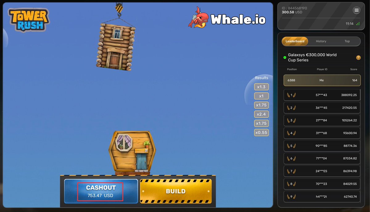 WhaleGames_en's tweet photo. Chat, should i cash out?😆 https://t.co/gvD99Yhr9q