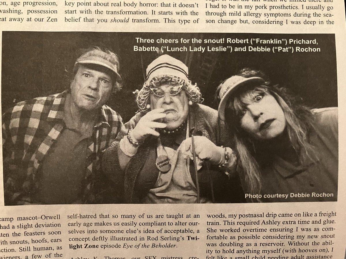 DebbieRochon's tweet photo. #Videoscope magazine hitting stores now - @FPNYC  @bnbooks  @chaptersindigo  The Rochon Report covers #slaughteratcampswinelake 🐷🎬💓🖤 https://t.co/3d3mrT0uJe