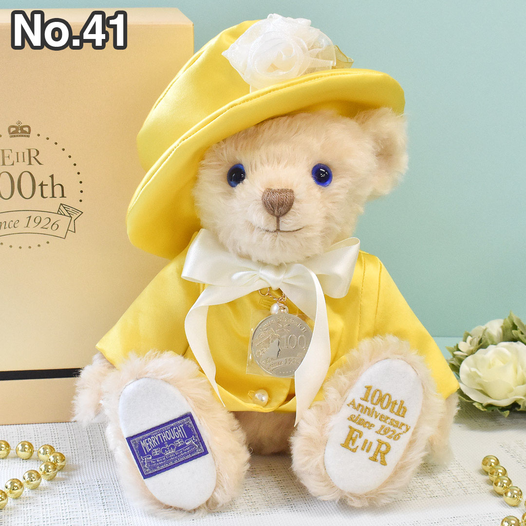 メリーソート　クイーンエリザベス　マザーベアー　テディベア　 no.12 MERRYTHOUGHT メリーソート「クイーンエリザベスII 100th