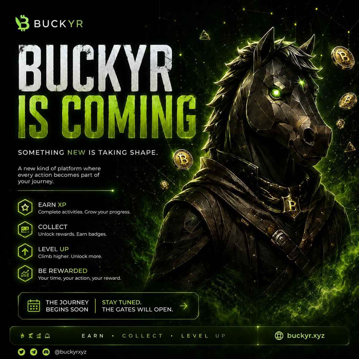 0xBuckyR's tweet photo. BUCKYR IS COMING.

Something new is being built.

A place where every action becomes part of your journey, where you can explore, participate, earn XP, collect, level up, and watch your progress grow over time.

But Buckyr isn’t being built around a single feature.

It’s the beginning of an ecosystem designed to make every interaction feel like progress.

Complete activities.
Build your presence.
Grow your XP.
Unlock new milestones.

And see how far your journey can go.

We’re building Buckyr step by step, with more experiences, more ways to participate, and more things to discover along the way.
The gates aren’t fully open yet.
But soon, they will be. 🏙️🐰

Welcome to BuckyR.

Earn. Collect. Level Up.

https://t.co/69UvGOvSqb