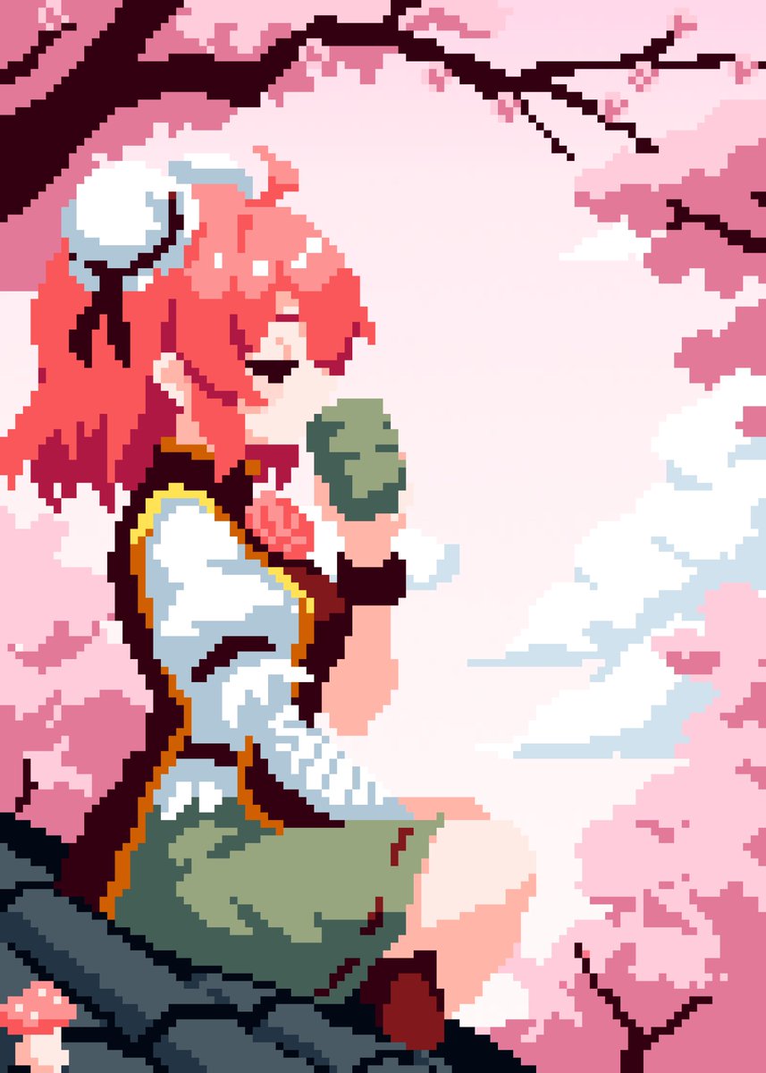 takeez3's tweet photo. 東方茨歌仙16周年!!
#東方Project #ドット絵 #茨木華扇 https://t.co/OnPakuebpl