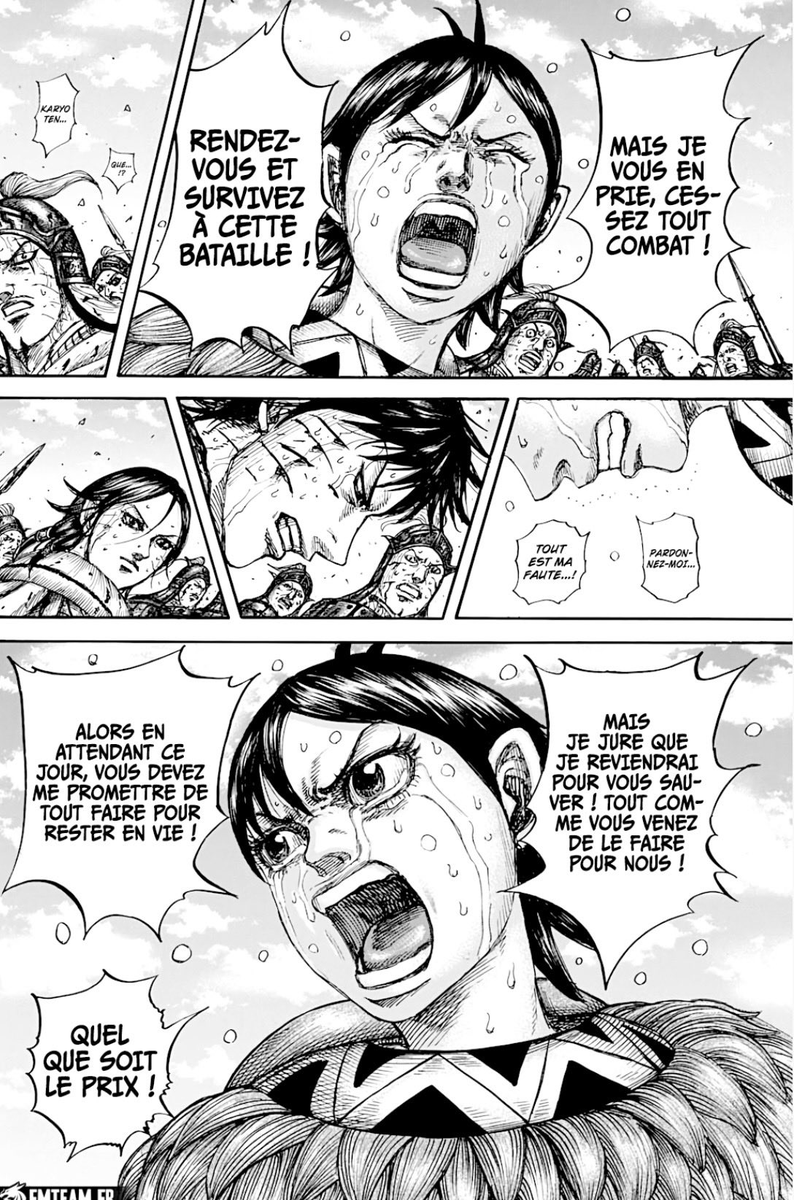 BlackouFr's tweet photo. [ #Kingdom883 ]

WOW, on est vraiment sur la pire stratège du manga je crois.

Par contre, je pense qu'après cette bataille, elle ne sera plus la même et il y aura, je l'espère, une amélioration. Hara, stp, améliore ce personnage !!! https://t.co/qeKidlRoKh
