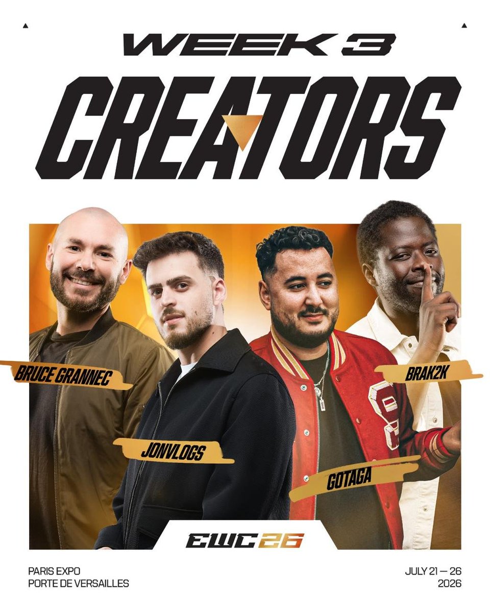 BruceGrannec's tweet photo. Les fraudes, à partir d'aujourd'hui et jusqu'à dimanche, on se retrouve chaque après-midi de 14h à 18h sur le stand EA FC 26 de l'@ewc_fr ! 🎮🔥

On va se faire des 3vs3 avec @brak2K, on va vous apprendre le football... 

On vous attend nombreux sur place ! 👊

#CollaborationCommerciale