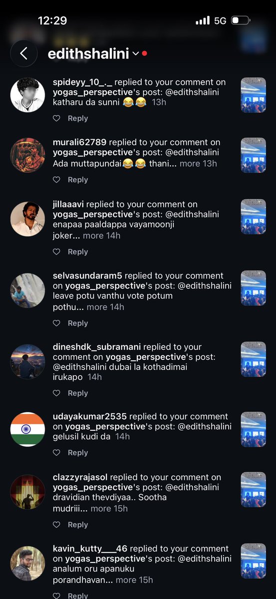 shalini_edith's tweet photo. The amount of abusive comments on Instagram toward anyone who criticizes TVK is unbelievable. I don’t understand how this behaviour has become normal, or how leaders can stay silent while women are being attacked like this. Every girl who speaks up faces a wave of cheap, degrading comments and after all that, these same people talk about women’s safety. Criticizing a party is one thing; abusing women is something else entirely. I don’t know when they’ll understand the difference. It’s painful to watch my beautiful state fall to this level. #abusivetvk #TVKVijay‌Fails #tvkabusers