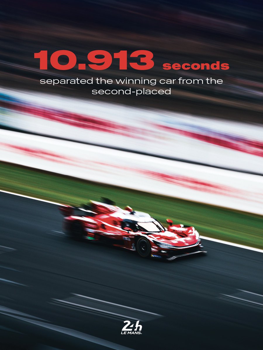 24hoursoflemans's tweet photo. Relentless until the finish line.
That’s the #LeMans24 spirit 🏁

#FeelLeMans #WEC https://t.co/2Yj1HlmTHC