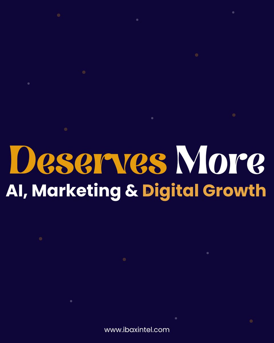 ibaxintel's tweet photo. 𝐖𝐨𝐧𝐝𝐞𝐫𝐢𝐧𝐠 𝐖𝐡𝐨 𝐖𝐞 𝐀𝐫𝐞?

Meet 𝐈𝐁𝐀𝐗 𝐈𝐧𝐭𝐞𝐥 — your all-in-one business growth partner. 

We don't just create websites or run advertisements. We build brands, craft digital experiences, develop powerful marketing strategies, automate businesses with AI. https://t.co/upnwsRPi6S