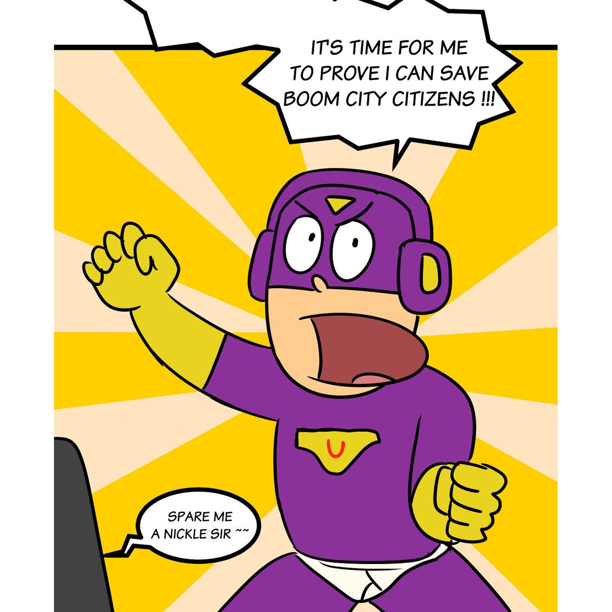 fath_manos's tweet photo. I just published my first new comedy webtoon in years: "UNDERMANN." With the power of his super-underwear, Undermann fights the bad guys and  protects the citizens of Boom City. Please Read,like and subs. @webtooncanvas @webtoonofficial #webtoon
https://t.co/pPpsr9k5WN https://t.co/7hN8Zk1fiE