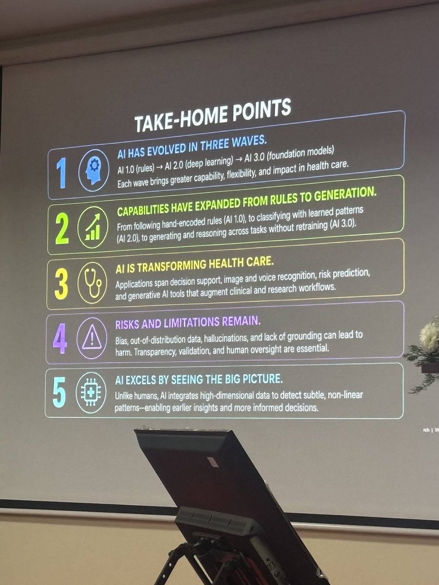 DrAkshayaJ's tweet photo. AI in Critical Care Nephrology🤖

#RCC2026 

🤖Can AI predict AKI before creatinine rises?

Dr. Kianoush Kashani @kianoushbk shared how artificial intelligence and predictive analytics are transforming critical care nephrology, moving us from reactive care toward proactive intervention.

@OffCMCVellore @CMCNephrology @Suceena @manishmedicine1 @SreejithDr @BeheraVineet @assad_sm @mansipahwa2709 @likhitaV1312 @ReelsR60609 @SwarnalathaGud2 @drmjkulkarni @alphabetdoc @kianoushbk @dr_sourabha @Sandyrvsdav @Anamika_pika @PhaneeshBBS @LovelinJason @Vaidekianu @jjeapen @nishajose2 @isn_india @womeninnephro @WomenNeph_india @nephroeddy 
@VelarvindS 

#CriticalCare #AKI #AI #RCC2026