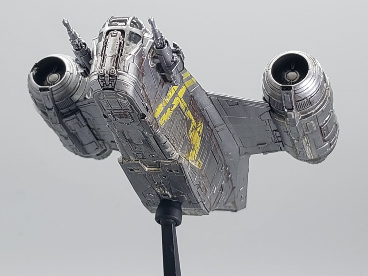 dagored00's tweet photo. バンダイ製 ビークルモデル
レイザー・クレスト マンダロリアンドラマ版完成しました
10センチほどの小さな模型ですが、ストレート組みでも素晴らしいディテールでした https://t.co/X2VzJvUQVo