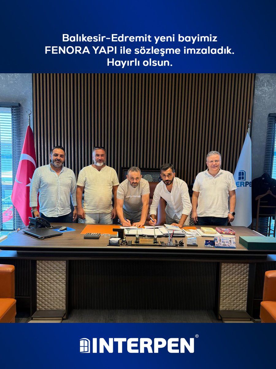 Interpentr's tweet photo. Büyüyen bayi ağımıza bir yenisini daha ekledik!

Balıkesir - Edremit’te hizmet verecek olan yeni bayimiz FENORA YAPI ile sözleşmemizi imzaladık.

Birlikte imza atacağımız yeni başarılar için heyecanlıyız. Bölgeye ve markamıza hayırlı, uğurlu olsun! 

#Interpen #FenoraYapı https://t.co/JfWmn0Nyr1