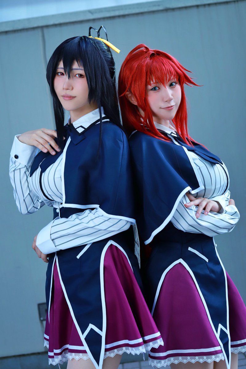kujirase0314's tweet photo. Cosplay   

ハイスクールDxD

リアス・グレモリー：@shizuku_lapi
姫島朱乃：@taki_198

#アコスタTFT https://t.co/J3V6AOiW6U
