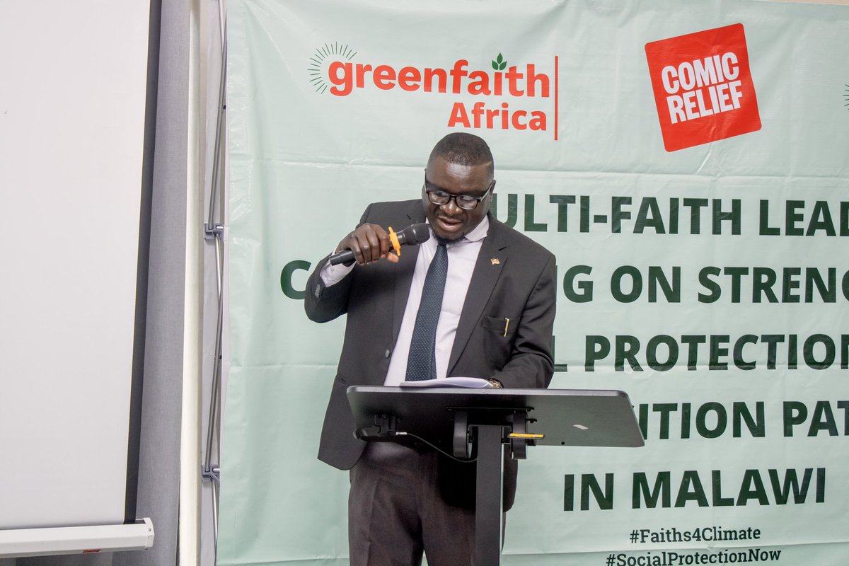 GreenFaith_Afr's tweet photo. For decades, Malawi has endured a relentless cycle of droughts, floods, and cyclonesFreddy, Idai, Anna, and Gombe costing lives, disrupting livelihoods, and damaging agriculture and energy systems - Michael Makonombelo, Deputy Director, environmental affairs 
#Socialprotection https://t.co/bENZFbPcAU