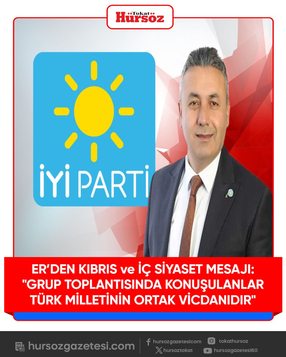 HursozTokat's tweet photo. https://t.co/WHLLQj6meG

#İYİParti #ErkanEr #Tokat #MüsavatDervişoğlu #KıbrısTürkTürkKalacak #KKTC #SiyasetHaberleri #Gündem #Cumhuriyet #Siyaset 📲 https://t.co/6tjmLpzOC5