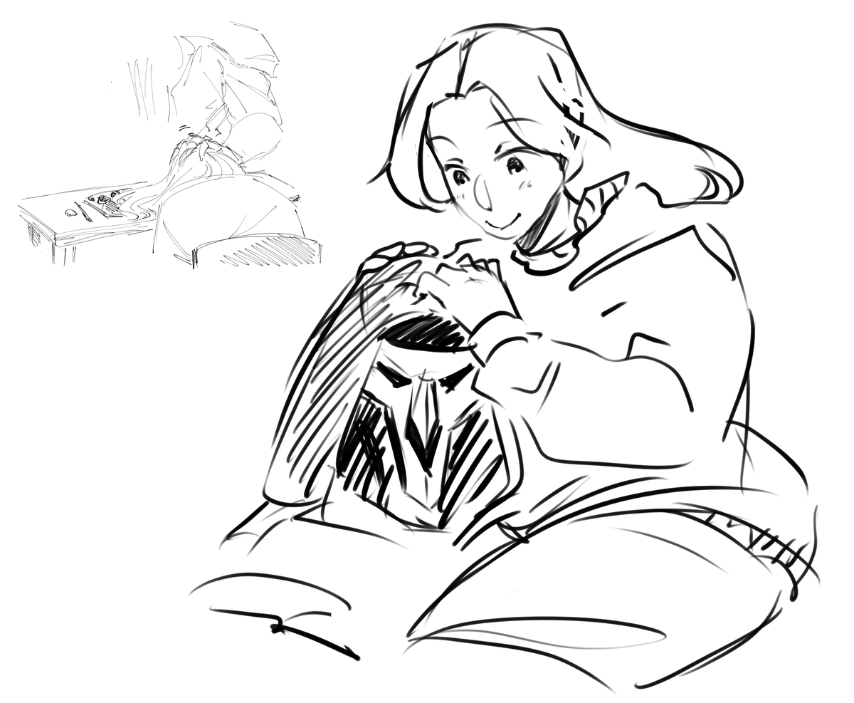 doodlidino's tweet photo. I really like this silly Reaper dude... bless yumeship... I'm so shy... https://t.co/MkUF4ksooa