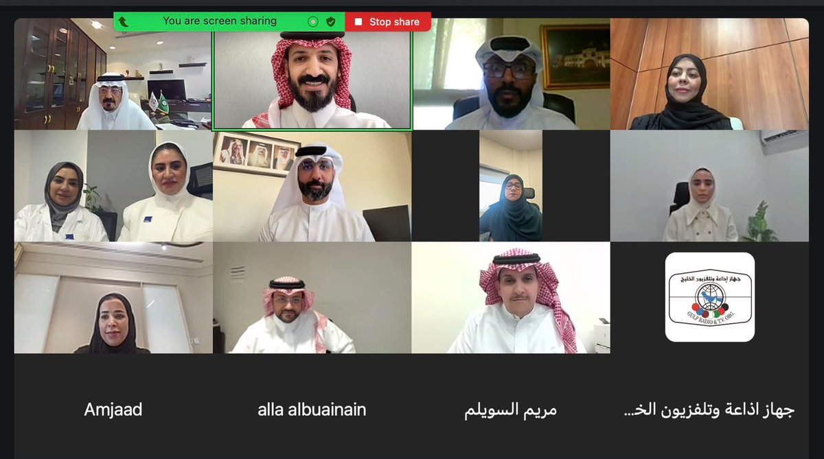 GCCGRT's tweet photo. عقد جهاز إذاعة وتلفزيون الخليج، اليوم عبر الاتصال المرئي، الاجتماع العاشر للجنة الدائمة للتدريب الإعلامي، بمشاركة ممثلي الهيئات الإعلامية بدول مجلس التعاون، والأمانة العامة لمجلس التعاون لدول الخليج العربية، ومؤسسة الإنتاج البرامجي المشترك. كما تدارس المشاركون عدداً من الموضوعات المدرجة على جدول الأعمال، وتبادلوا وجهات النظر بشأنها. واستعرض الاجتماع ما نُفذ من برامج التدريب الإعلامي خلال عام 2026م، كما ناقش خطة البرامج التدريبية المقترحة لعام 2027م