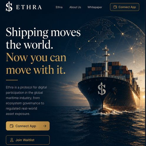 solielrmerc's tweet photo. The biggest RWA opportunity might not be where everyone is looking.

Most conversations stop at treasuries, credit &amp; real estate.

Global shipping powers world trade every hour of every day. That makes maritime economy narrative worth paying attention to.

Following @EthraShip 🚢 https://t.co/5SYiQ1DlUG