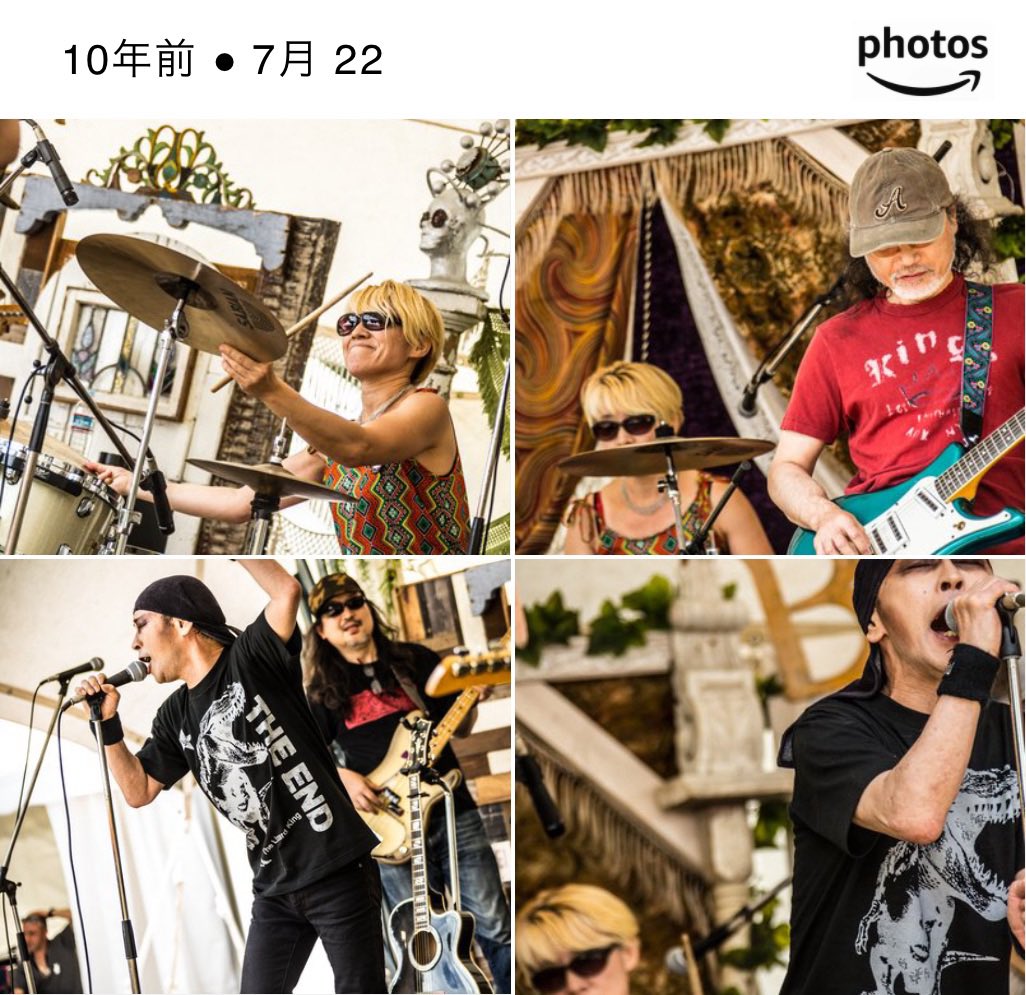 yoursuitcase's tweet photo. うわーーーもう10年も経ったとは‼️
2016年7月22日のTHE END@フジロック。 https://t.co/Go4aj08JYC