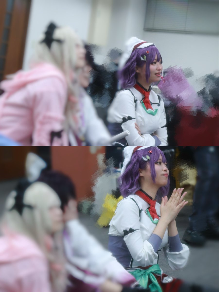 yunaa2j3j's tweet photo. cosplay 
🌈🕒　🥗
交流会でクイズ大会が行われてたときにみんなが正解して嬉しくなっちゃってたとこ撮ってくださってた🙌

📷　@yuusann00 さん

#虹色交流会0719 https://t.co/Tlxu6zbpLu