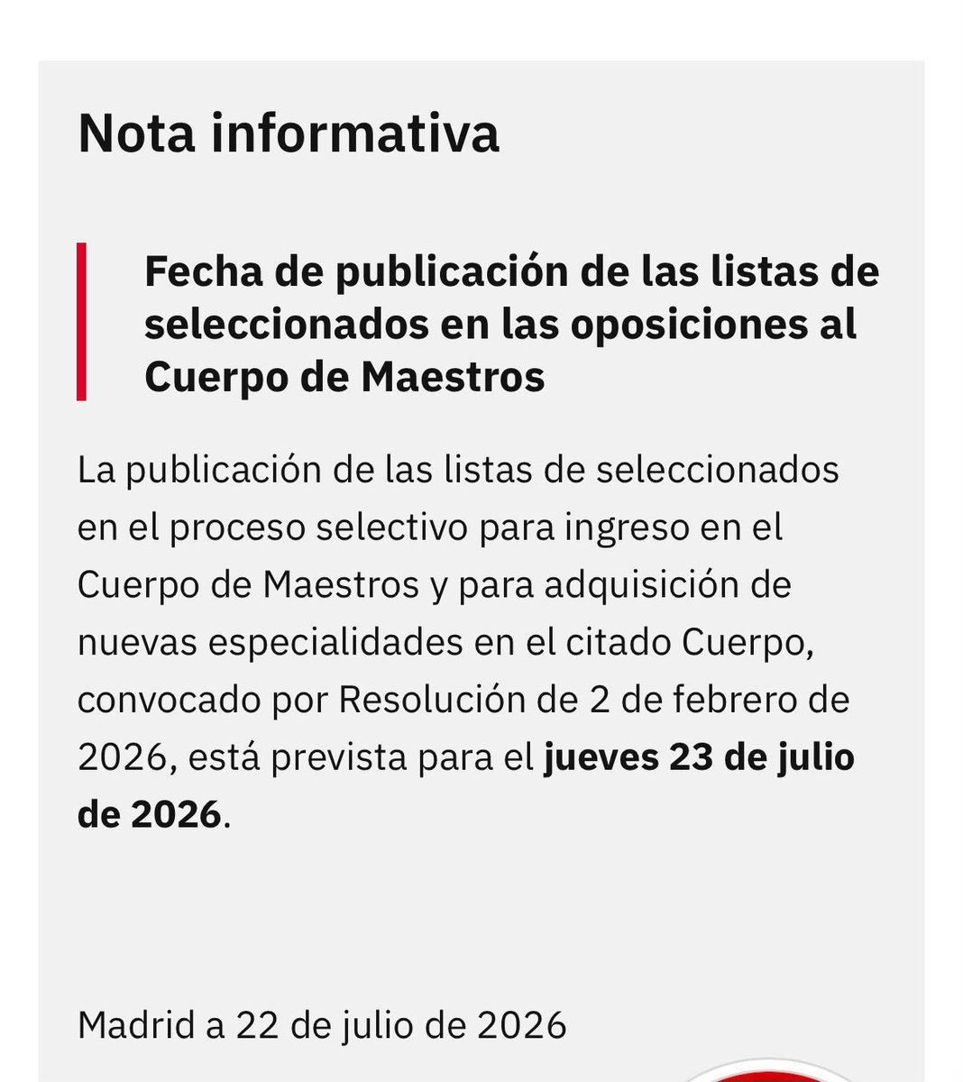 ANPEmadrid's tweet photo. OPOSICIONES MAESTROS 2026

🌐 ANPE-Madrid siempre contigo 🌐 https://t.co/a4av4UFDOe