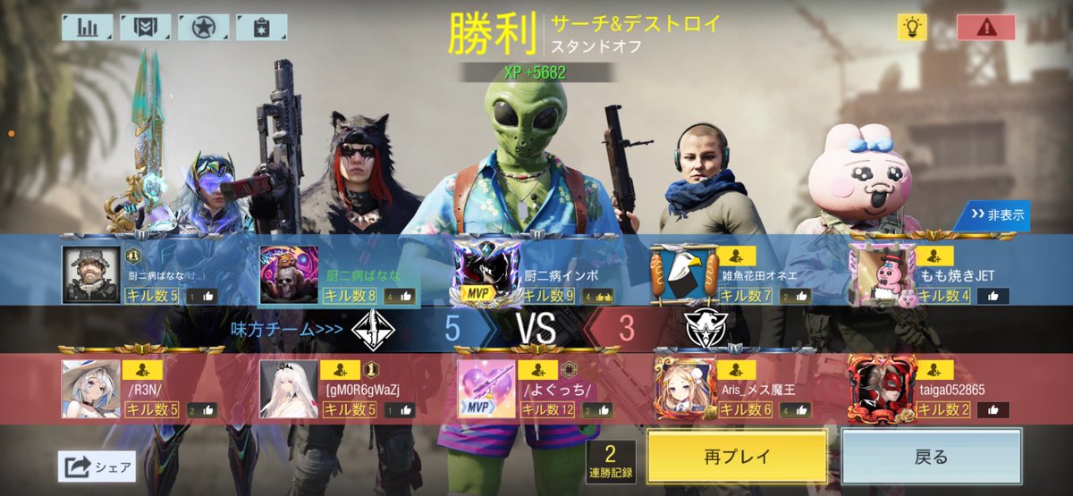 ROMIHI_331's tweet photo. み〜んなにサブ垢作らせてるのに
一生グラマスで停滞してるウォンナです^^;

姐さんとゲームしてる時が1番しあわせ🤍
泥酔してゲームするけん上がれん爆笑 https://t.co/quypmXZ50M