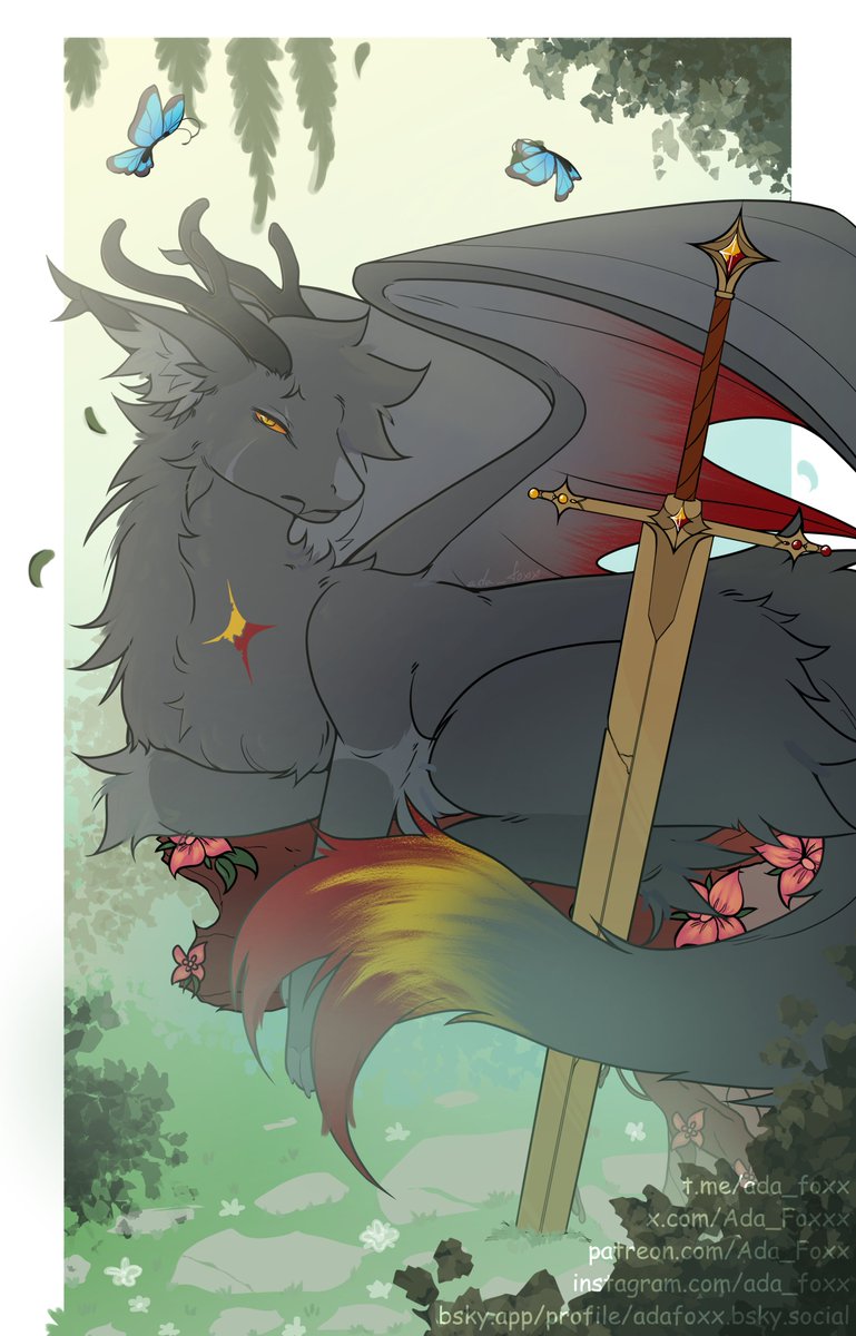 Ada_Foxxx's tweet photo. Commission ╰(*°▽°*)╯ / #art #dragon #commissionopen https://t.co/F3jXPFN23Q