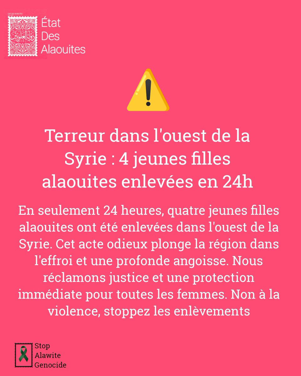 ÉTAT DES ALAOUITES tweet media