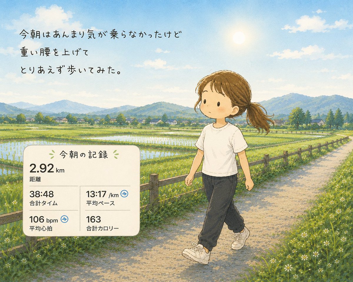 matiluda64's tweet photo. #AI絵日記
#ウォーキング https://t.co/1k1kWwOCLp