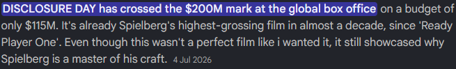 sidunn21's tweet photo. @MiddleOfMayhem Definitely a disappointing box office and fumble of the decade! Thought you was supposed to be an investigative journalist?! https://t.co/PALDJPfq8T